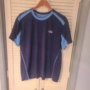 The North Face Flashdry Blue Ringer T Shirt Men's XL